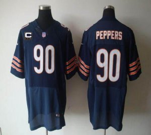 Jerseys Factory Cheap Nike Bears #90 Julius Peppers Navy Blue Te