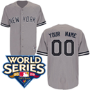 Jerseys Factory Cheap Yankees Personalized Authentic Grey w/2009