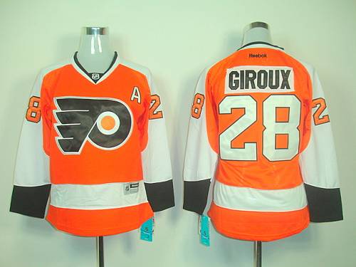 Jerseys Factory Cheap Flyers #28 Claude Giroux Orange Women's Ho