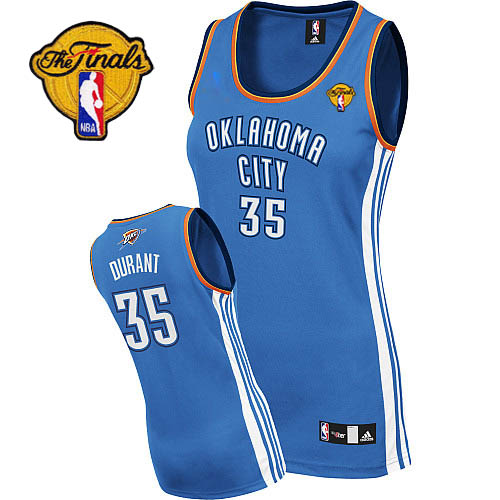 Jerseys Factory Cheap Thunder #35 Kevin Durant Blue Women's Road