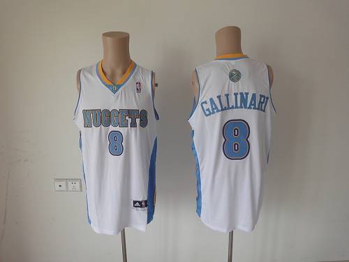 Jerseys Factory Cheap Nuggets #8 Danilo Gallinari White Revoluti