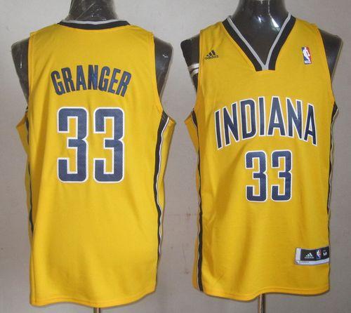 Jerseys Factory Cheap Pacers #33 Danny Granger Yellow Alternate
