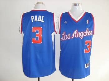 Jerseys Factory Cheap Clippers #3 Chris Paul Blue Embroidered NB