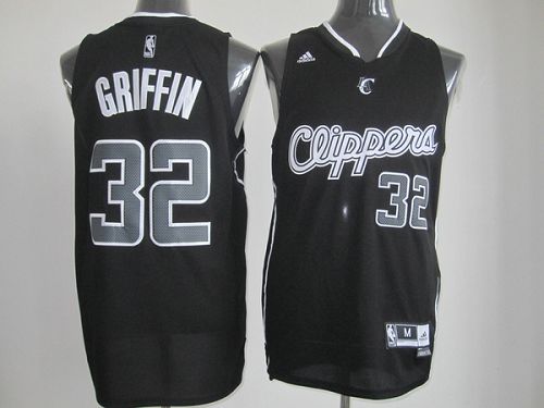 Jerseys Factory Cheap Clippers #32 Blake Griffin Black Shadow Em