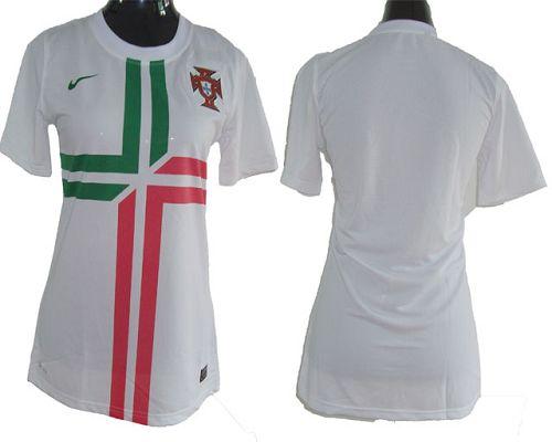 Jerseys Factory Cheap Portugal Blank White Away Women Soccer Cou