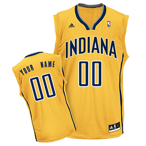 Jerseys Factory Cheap Pacers Personalized Authentic Yellow NBA J
