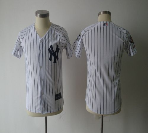 Jerseys Factory Cheap Yankees Blank White Embroidered Youth Base
