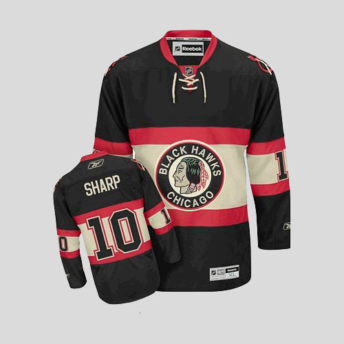Jerseys Factory Cheap Blackhawks #10 Patrick Sharp Embroidered B