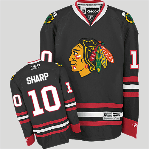 Jerseys Factory Cheap Blackhawks #10 Patrick Sharp Embroidered B