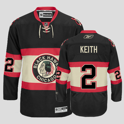 Jerseys Factory Cheap Blackhawks #2 Duncan Keith Black Embroider