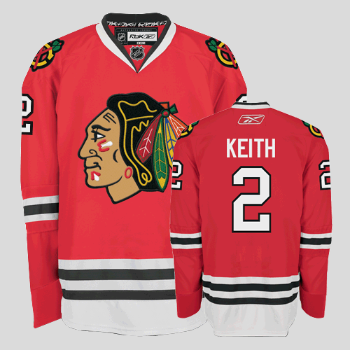 Jerseys Factory Cheap Blackhawks #2 Duncan Keith Red Embroidered