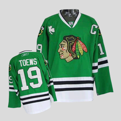 Jerseys Factory Cheap Blackhawks #19 Jonathan Toews Embroidered