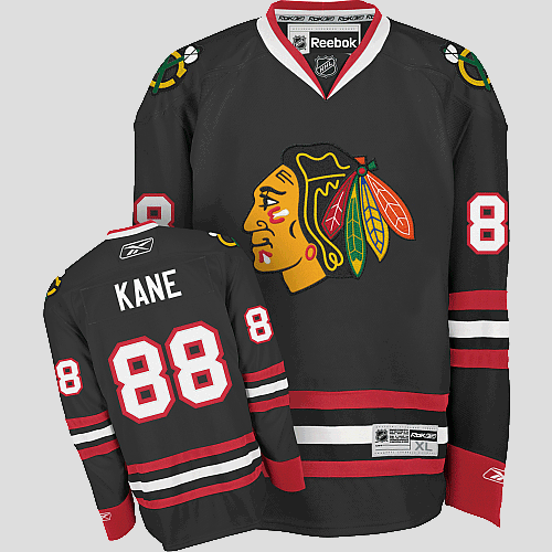 Jerseys Factory Cheap Blackhawks #88 Patrick Kane Embroidered Bl