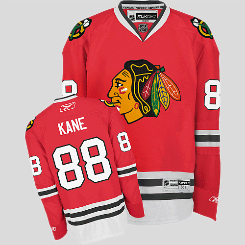Jerseys Factory Cheap Blackhawks #88 Patrick Kane Red Embroidere