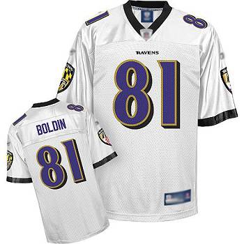Jerseys Factory Cheap Ravens #81 Anquan Boldin White Embroidered