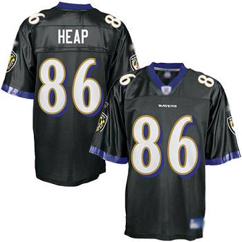 Jerseys Factory Cheap Ravens #86 Todd Heap Black Embroidered You