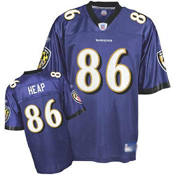Jerseys Factory Cheap Ravens #86 Todd Heap Purple Embroidered Yo