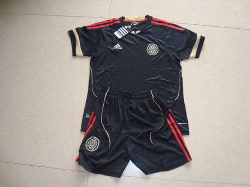 Jerseys Factory Cheap Mexico Blank 2011/2012 Black Kid Soccer Co