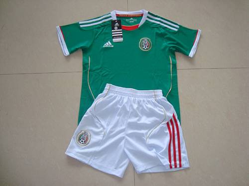 Jerseys Factory Cheap Mexico Blank 2011/2012 Green Kid Soccer Co