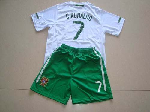 Jerseys Factory Cheap Portugal #7 C.ronaldo White Away Kid Socce