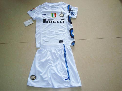 Jerseys Factory Cheap Inter Milan Blank White Away Kid Soccer Cl