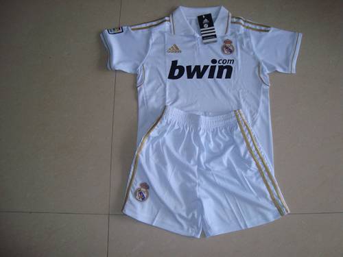 Jerseys Factory Cheap Real Madrid Blank 2011/2012 White Home Kid