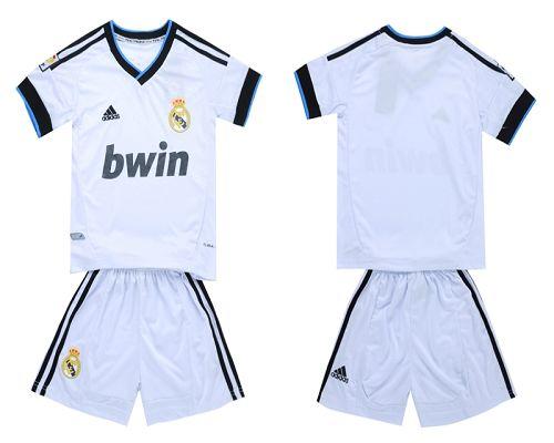 Jerseys Factory Cheap Real Madrid Blank 2012/2013 White Home Kid