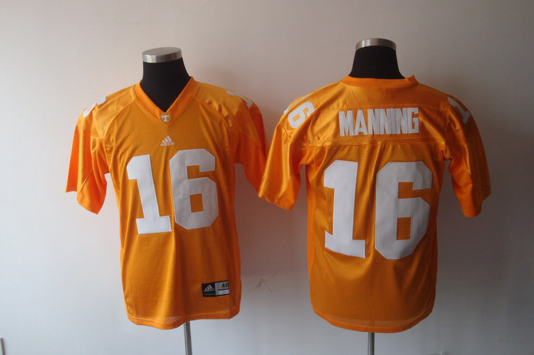 Jerseys Factory Cheap Vols #16 Peyton Manning Orange Embroidered - Click Image to Close