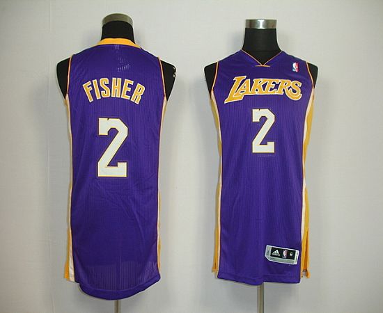Jerseys Factory Cheap Revolution 30 Lakers #2 Derek Fisher Purpl - Click Image to Close