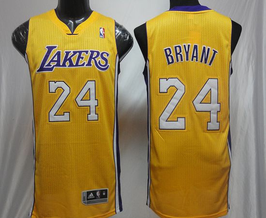 Jerseys Factory Cheap Revolution 30 Lakers #24 Kobe Bryant Yello - Click Image to Close