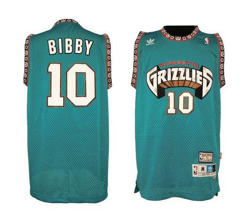 Jerseys Factory Cheap Grizzlies #10 Mike Bibby Green Hardwood Cl