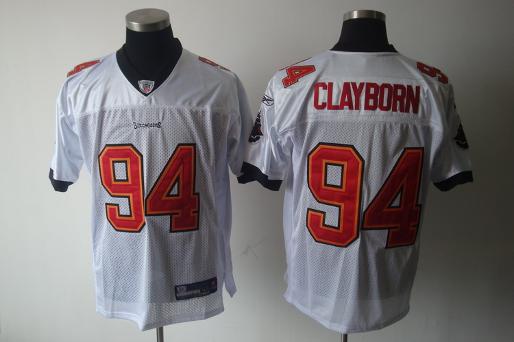 Jerseys Factory Cheap Buccaneers #94 Adrian Clayborn White Stitc - Click Image to Close
