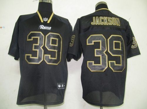 Jerseys Factory Cheap Rams #39 Rickey Jackson Lights Out Black S