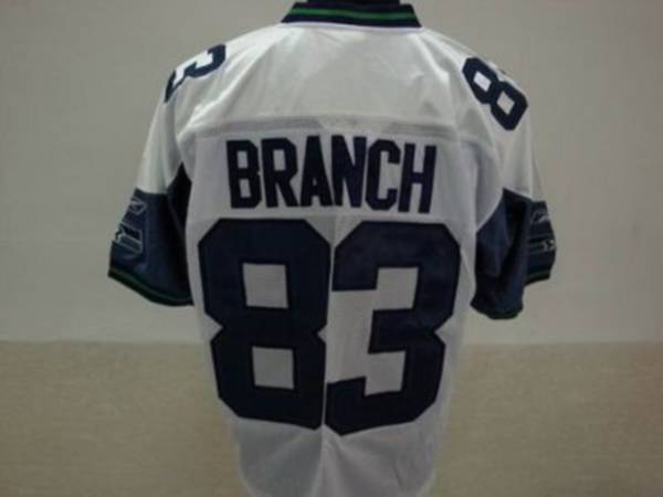 Jerseys Factory Cheap Seahawks Deion Branch #83 Stitched White N - Click Image to Close