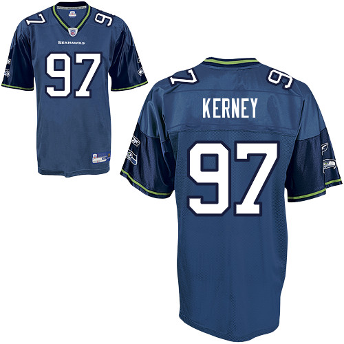 Jerseys Factory Cheap Seahawks #97 Patrick Kerney Blue Stitched