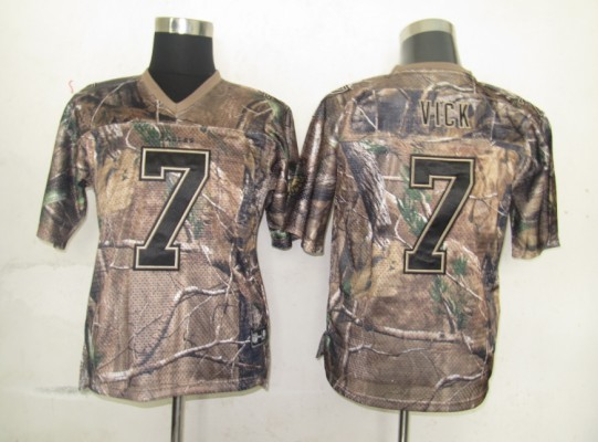 Jerseys Factory Cheap Eagles #7 Michael Vick Camouflage Realtree