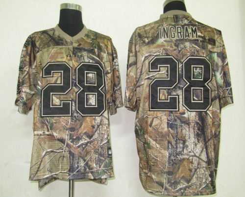Jerseys Factory Cheap Saints #28 Mark Ingram Camouflage Realtree