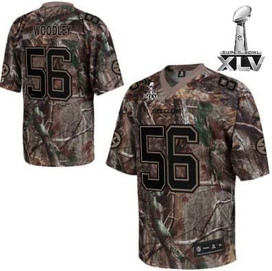 Jerseys Factory Cheap Steelers #56 LaMarr Woodley Camouflage Rea