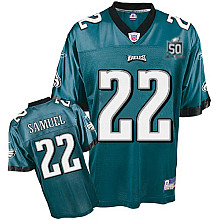 Jerseys Factory Cheap Eagles Asante Samuel #22 Green Stitched Te