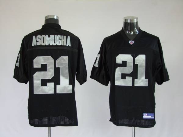Jerseys Factory Cheap Raiders Nnamdi Asomugha #21 Stitched Black - Click Image to Close