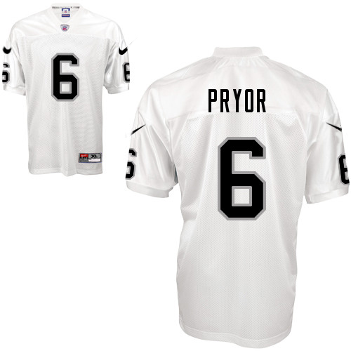 Jerseys Factory Cheap Nike Raiders #6 Terrelee Pryor White Stitc