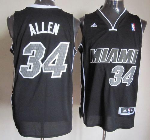 Jerseys Factory Cheap Revolution 30 Heat #34 Ray Allen Black/Whi