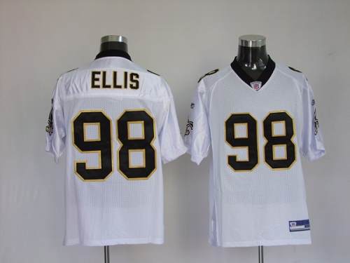 Jerseys Factory Cheap Saints #98 Sedrick Ellis White Stitched NF