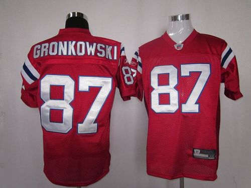 Jerseys Factory Cheap Patriots #87 Rob Gronkowski Red Alternate