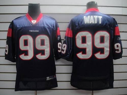 Jerseys Factory Cheap Texans #99 J.J.Watt Blue Stitched NFL Jers