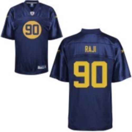 Jerseys Factory Cheap Packers #90 B.J. Raji Blue Stitched NFL Je