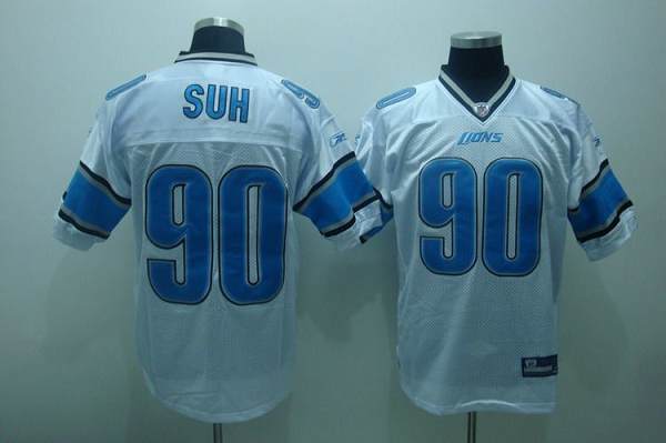 Jerseys Factory Cheap Lions #90 Ndamukong Suh White Stitched NFL - Click Image to Close