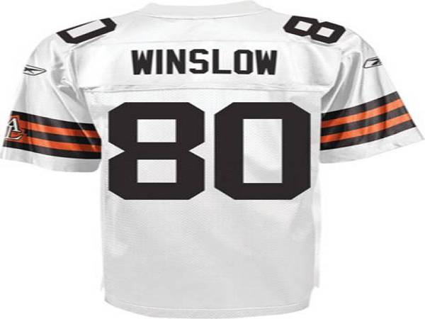 Jerseys Factory Cheap Browns #80 Kellen Winslow White Stitched N - Click Image to Close