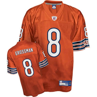 Jerseys Factory Cheap Bears #8 Rex Grossman Orange Stitched NFL