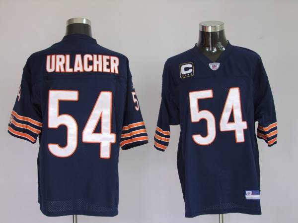 Jerseys Factory Cheap Bears #54 Brian Urlacher Blue Stitched NFL - Click Image to Close